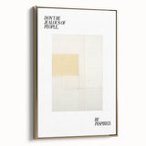 Electric Wall Art: Motivational 'Be Inspired' Typography with Abstract Art