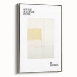 Electric Wall Art: Motivational 'Be Inspired' Typography with Abstract Art