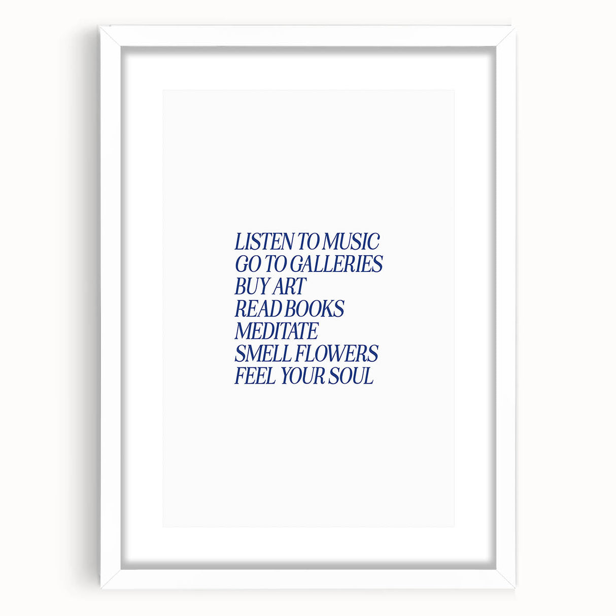 Electric Wall Art: 'Feel Your Soul' Motivational Typography Print