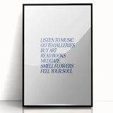 Electric Wall Art: 'Feel Your Soul' Motivational Typography Print