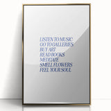 Electric Wall Art: 'Feel Your Soul' Motivational Typography Print