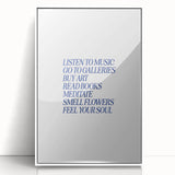 Electric Wall Art: 'Feel Your Soul' Motivational Typography Print