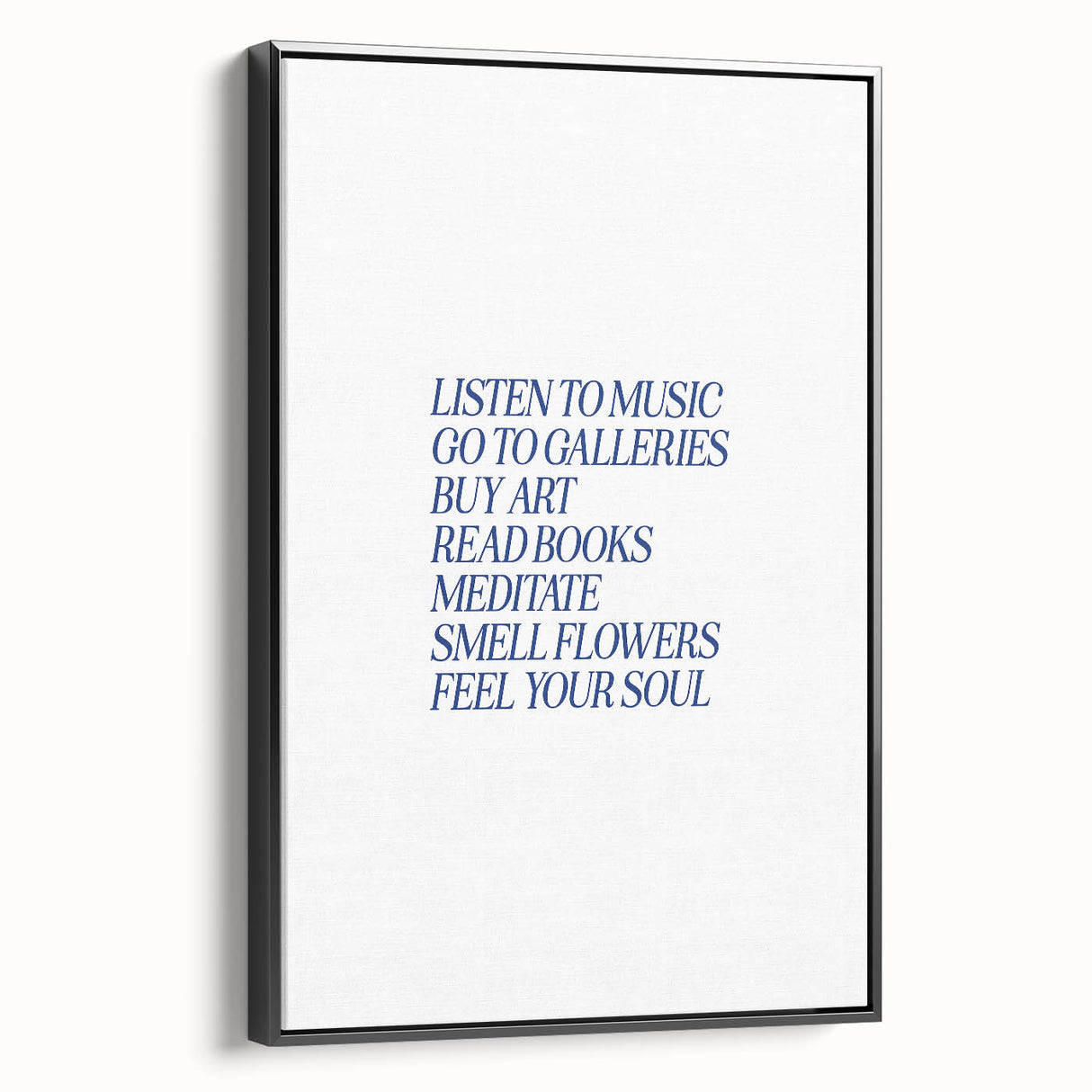 Electric Wall Art: 'Feel Your Soul' Motivational Typography Print