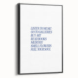 Electric Wall Art: 'Feel Your Soul' Motivational Typography Print