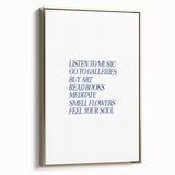 Electric Wall Art: 'Feel Your Soul' Motivational Typography Print