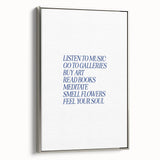 Electric Wall Art: 'Feel Your Soul' Motivational Typography Print