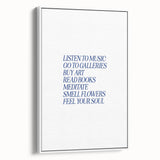 Electric Wall Art: 'Feel Your Soul' Motivational Typography Print