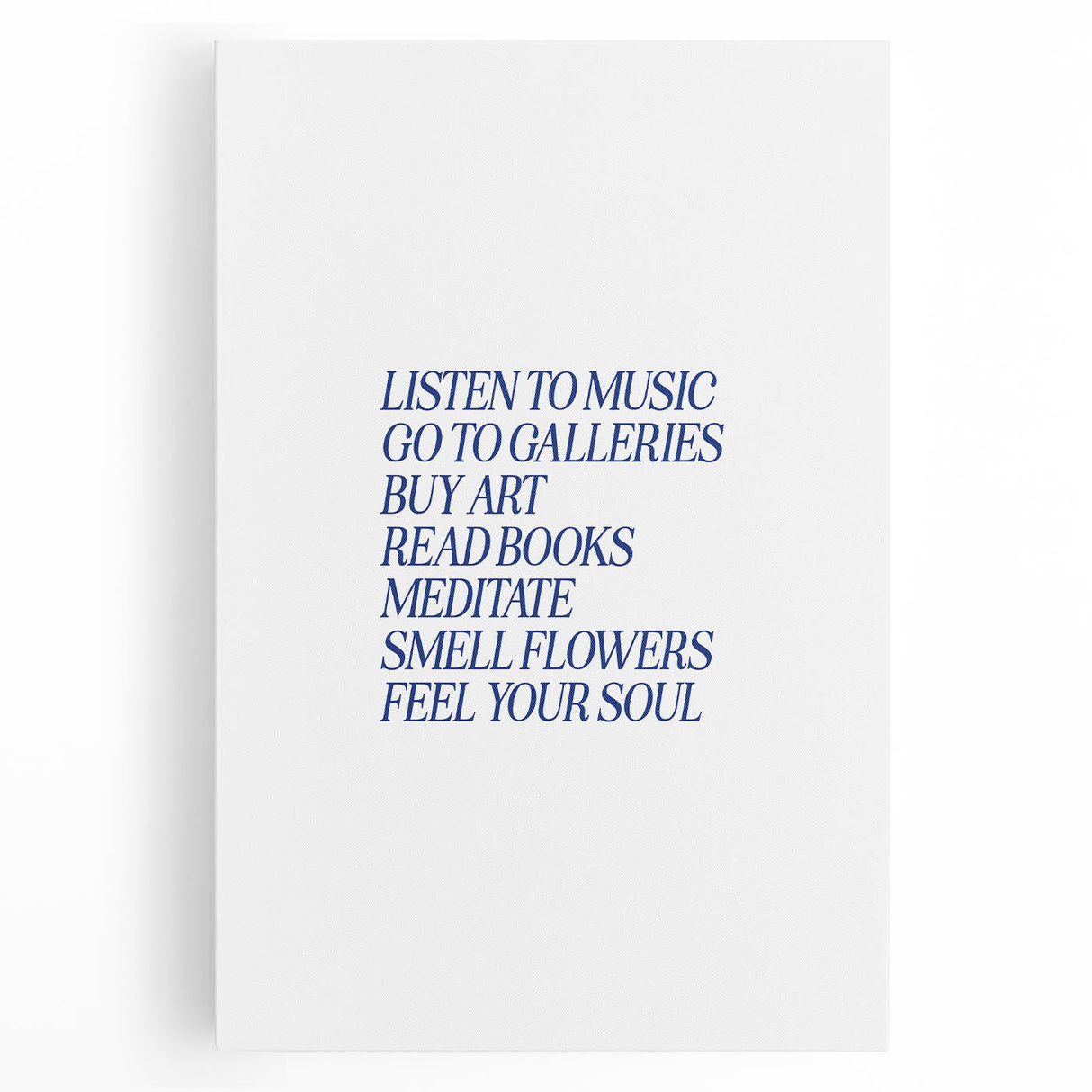 Electric Wall Art: 'Feel Your Soul' Motivational Typography Print