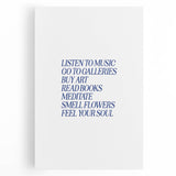 Electric Wall Art: 'Feel Your Soul' Motivational Typography Print