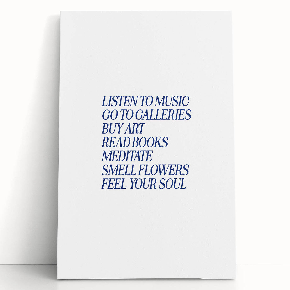 Electric Wall Art: 'Feel Your Soul' Motivational Typography Print