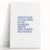 Electric Wall Art: 'Feel Your Soul' Motivational Typography Print