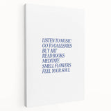 Electric Wall Art: 'Feel Your Soul' Motivational Typography Print