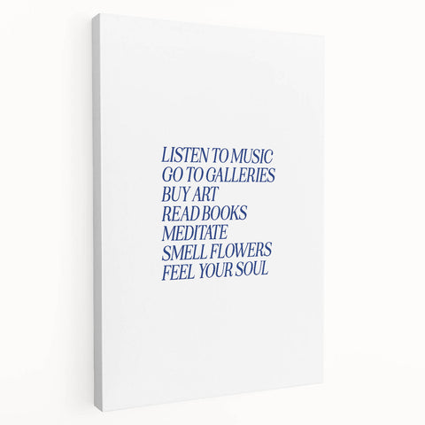 Electric Wall Art: 'Feel Your Soul' Motivational Typography Print