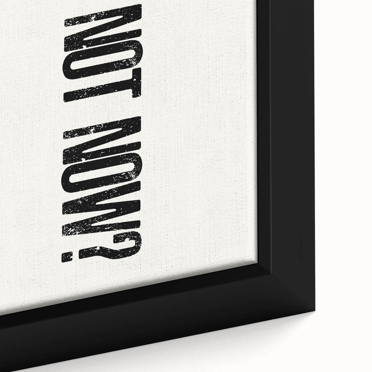 Electric Wall Art: Bold 'Why Not Now?' Motivational Typography Print