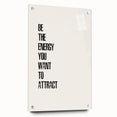 "Electric Wall Art: Motivational 'Be the Energy' Typography Print"