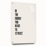 "Electric Wall Art: Motivational 'Be the Energy' Typography Print"