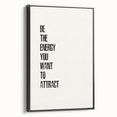 "Electric Wall Art: Motivational 'Be the Energy' Typography Print"