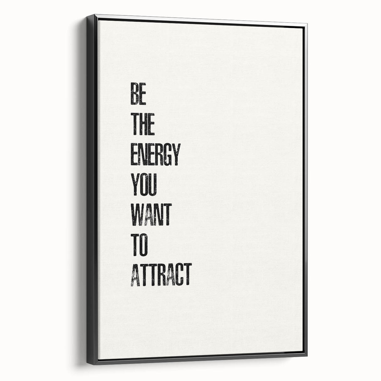 "Electric Wall Art: Motivational 'Be the Energy' Typography Print"