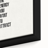 "Electric Wall Art: Motivational 'Be the Energy' Typography Print"