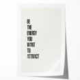"Electric Wall Art: Motivational 'Be the Energy' Typography Print"