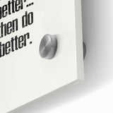 Electric Wall Art: Motivational 'Do Better' Typography for Inspiration