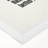 Electric Wall Art: Motivational 'Do Better' Typography for Inspiration