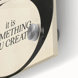 Electric Wall Art: 'Balance is Something You Create' Motivational Print