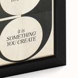 Electric Wall Art: 'Balance is Something You Create' Motivational Print