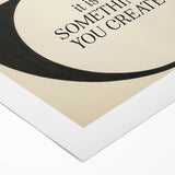 Electric Wall Art: 'Balance is Something You Create' Motivational Print