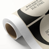 Electric Wall Art: 'Balance is Something You Create' Motivational Print