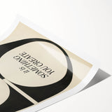 Electric Wall Art: 'Balance is Something You Create' Motivational Print