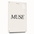 Electric Wall Art: 'Be Your Own Muse' Minimalist Motivational Print