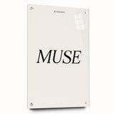 Electric Wall Art: 'Be Your Own Muse' Minimalist Motivational Print