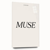 Electric Wall Art: 'Be Your Own Muse' Minimalist Motivational Print