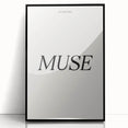 Electric Wall Art: 'Be Your Own Muse' Minimalist Motivational Print