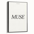 Electric Wall Art: 'Be Your Own Muse' Minimalist Motivational Print