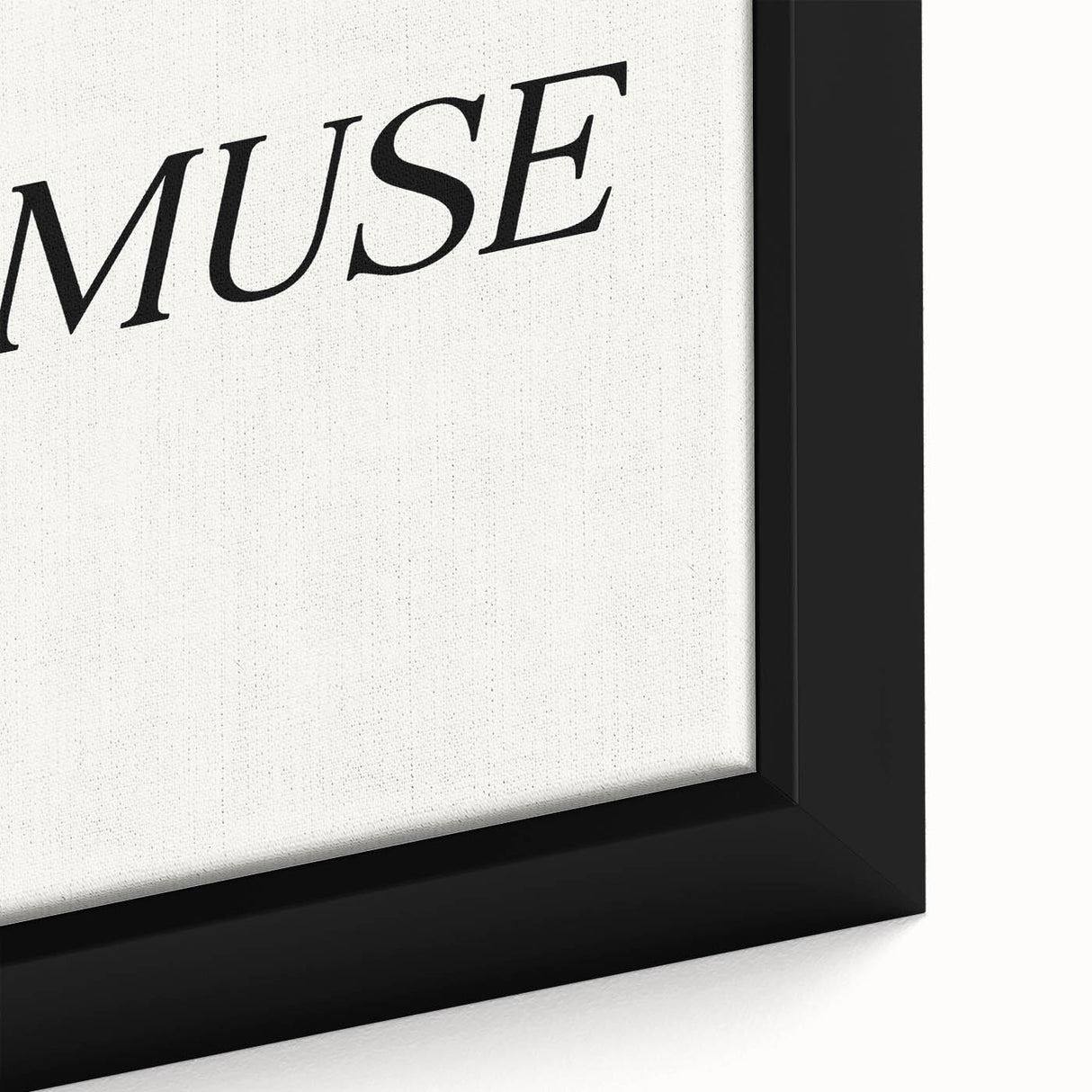 Electric Wall Art: 'Be Your Own Muse' Minimalist Motivational Print