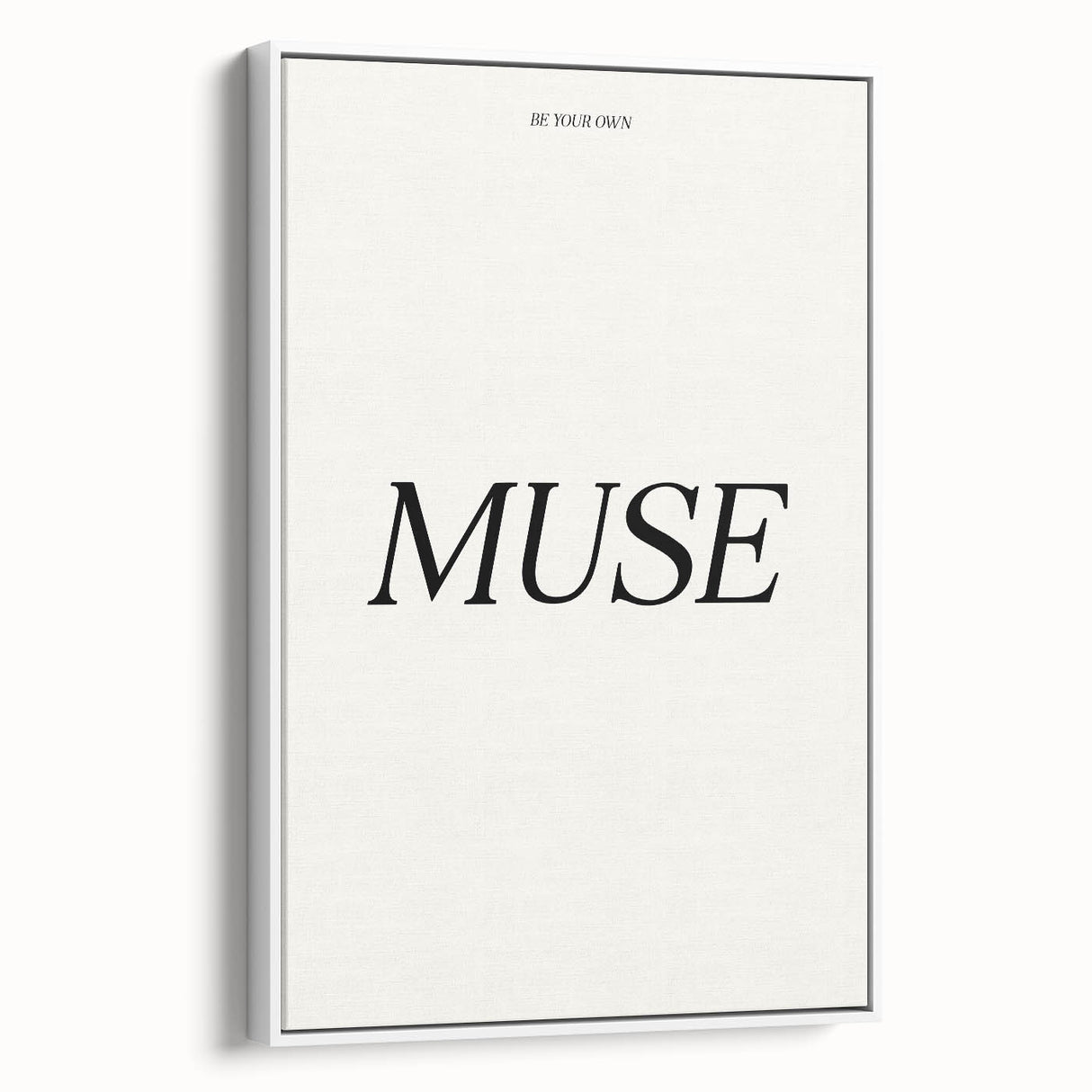 Electric Wall Art: 'Be Your Own Muse' Minimalist Motivational Print