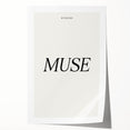 Electric Wall Art: 'Be Your Own Muse' Minimalist Motivational Print
