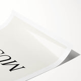 Electric Wall Art: 'Be Your Own Muse' Minimalist Motivational Print