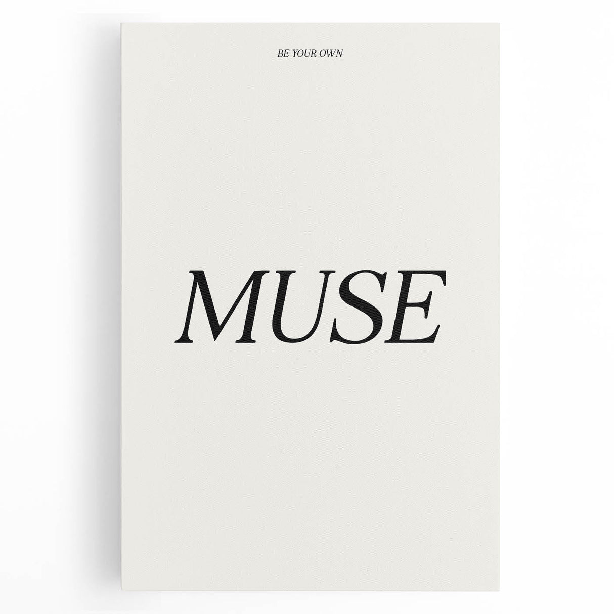 Electric Wall Art: 'Be Your Own Muse' Minimalist Motivational Print