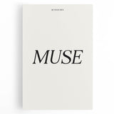 Electric Wall Art: 'Be Your Own Muse' Minimalist Motivational Print