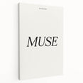 Electric Wall Art: 'Be Your Own Muse' Minimalist Motivational Print