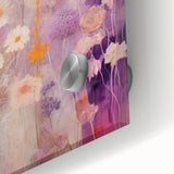 Electric Floral Fantasy Canvas - Abstract Pastel Modern Wall Art Decor
