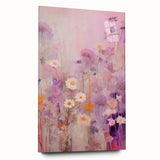 Electric Floral Fantasy Canvas - Abstract Pastel Modern Wall Art Decor