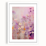 Electric Floral Fantasy Canvas - Abstract Pastel Modern Wall Art Decor