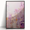Electric Floral Fantasy Canvas - Abstract Pastel Modern Wall Art Decor