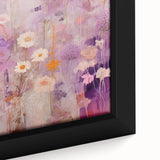 Electric Floral Fantasy Canvas - Abstract Pastel Modern Wall Art Decor