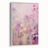 Electric Floral Fantasy Canvas - Abstract Pastel Modern Wall Art Decor