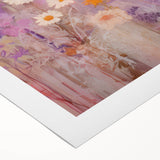 Electric Floral Fantasy Canvas - Abstract Pastel Modern Wall Art Decor